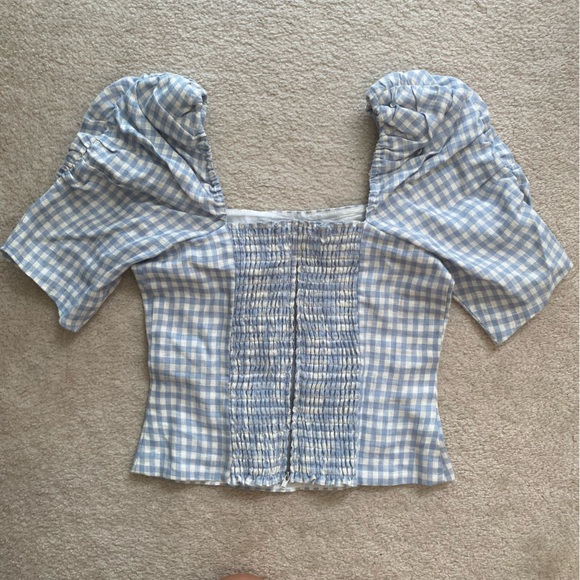 REFORMATION JANUARY LINEN TOP - Picture 3 of 10